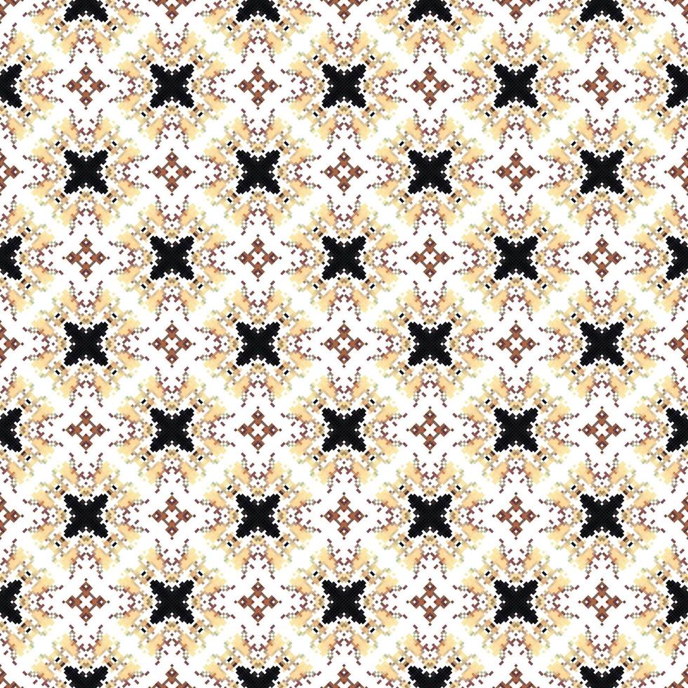 floral de punto bordado en blanco fondo.geometrico étnico oriental modelo tradicional. resumen vector ilustración. diseño para textura,tela,ropa,envoltura,decoración,bufanda,estampado.