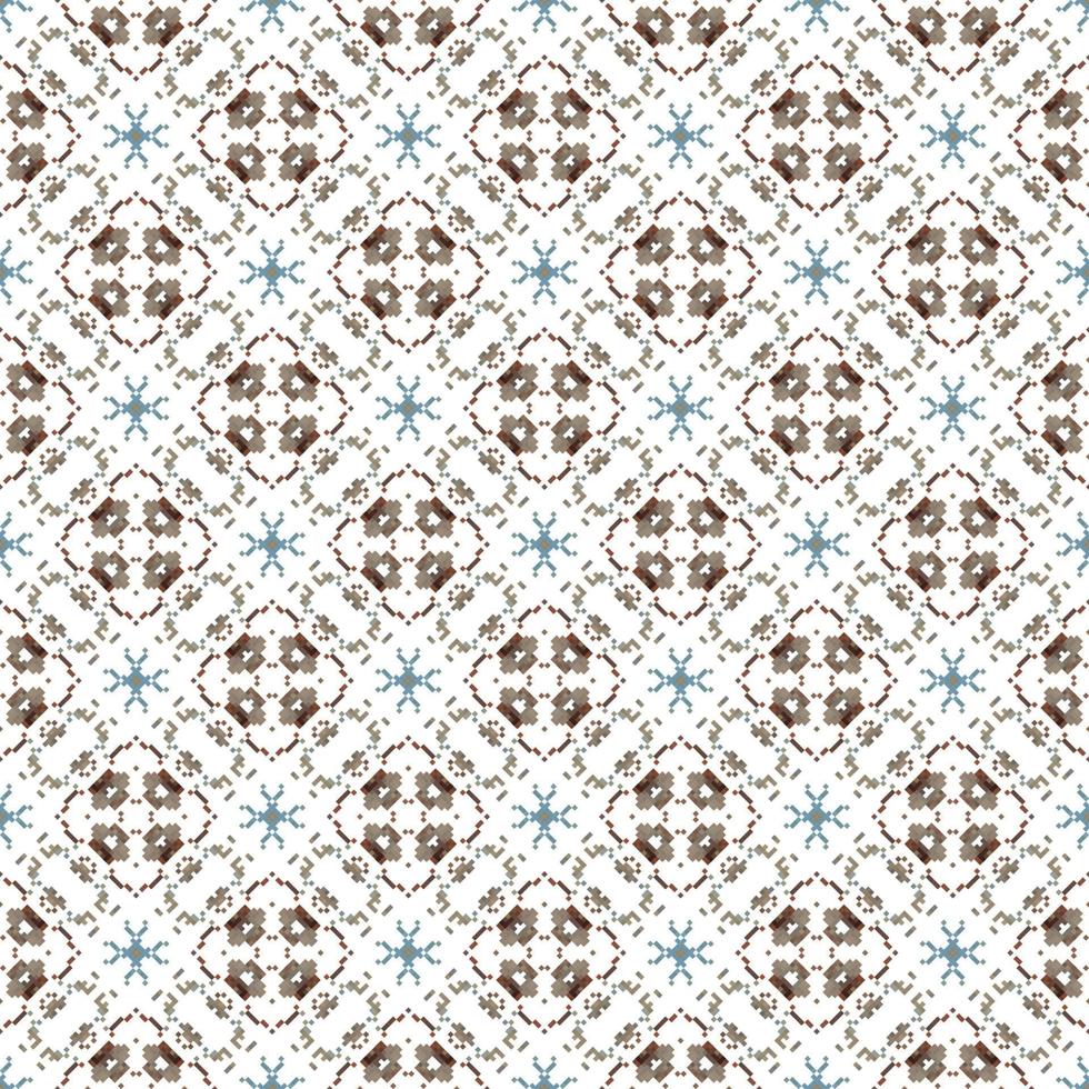 floral de punto bordado en blanco fondo.geometrico étnico oriental modelo tradicional. resumen vector ilustración. diseño para textura,tela,ropa,envoltura,decoración,bufanda,estampado.