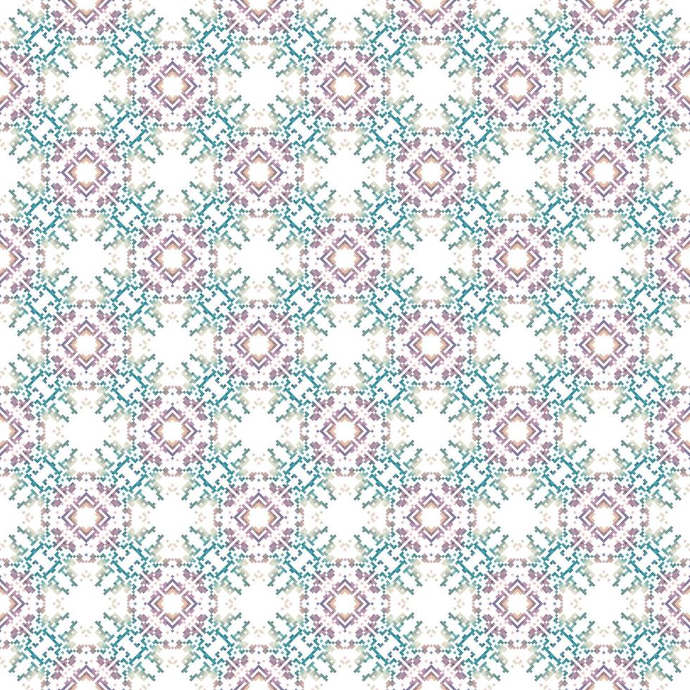 floral de punto bordado en blanco fondo.geometrico étnico oriental modelo tradicional. resumen vector ilustración. diseño para textura,tela,ropa,envoltura,decoración,bufanda,estampado.