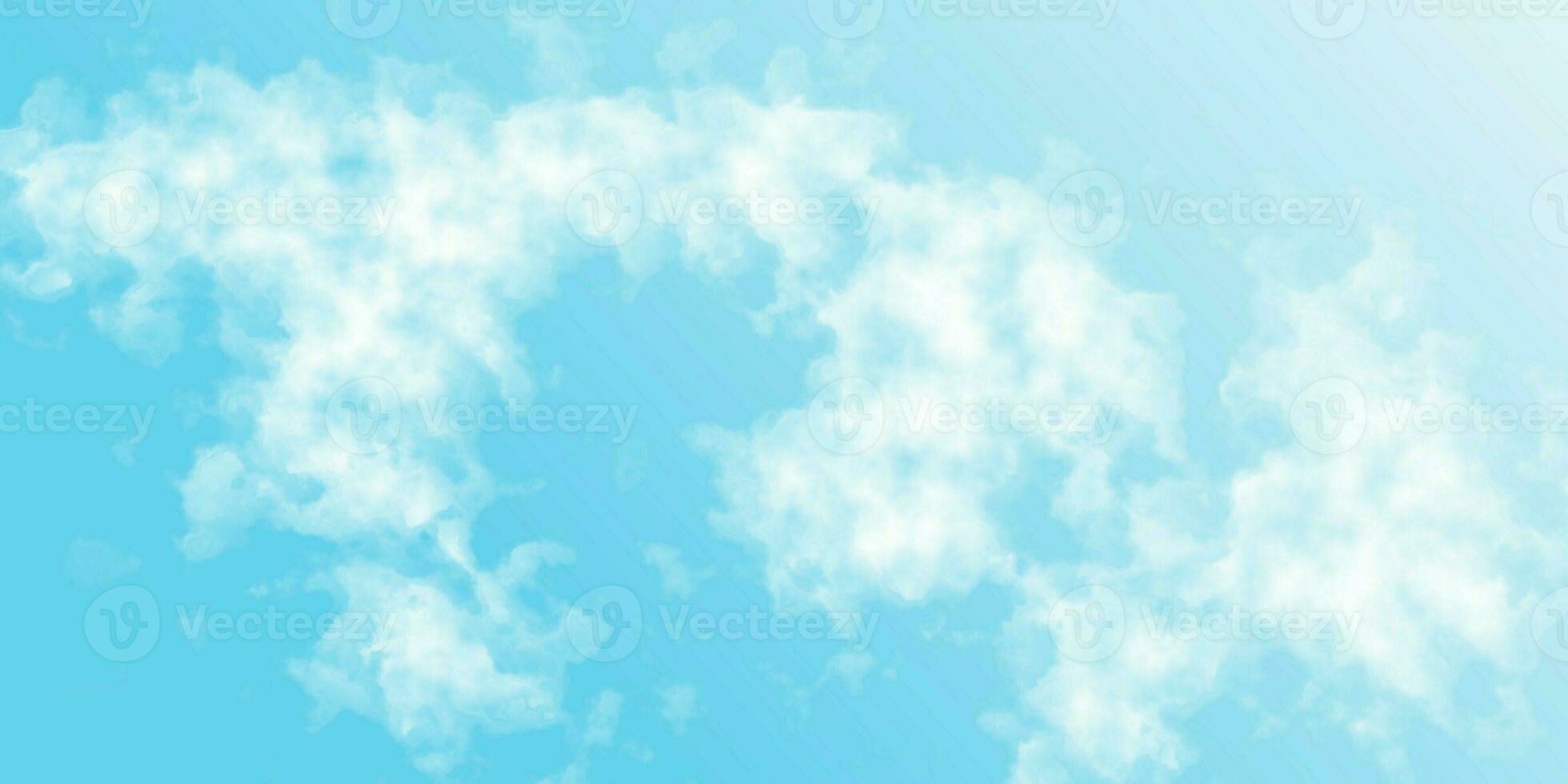 fondo azul cielo. cielo nube clara foto