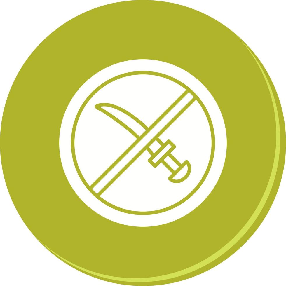 No Weapons Vector Icon