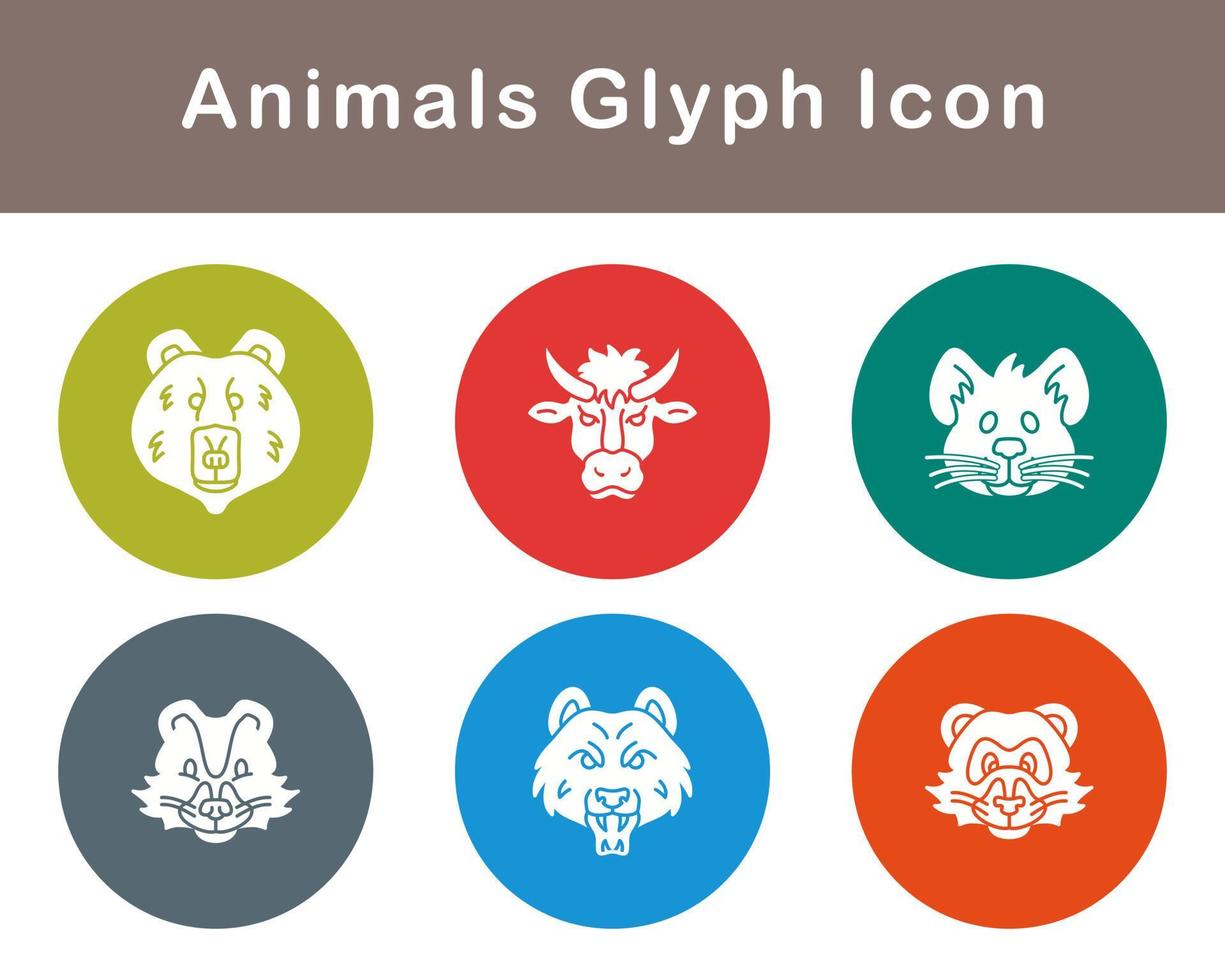 Animals Vector Icon Set