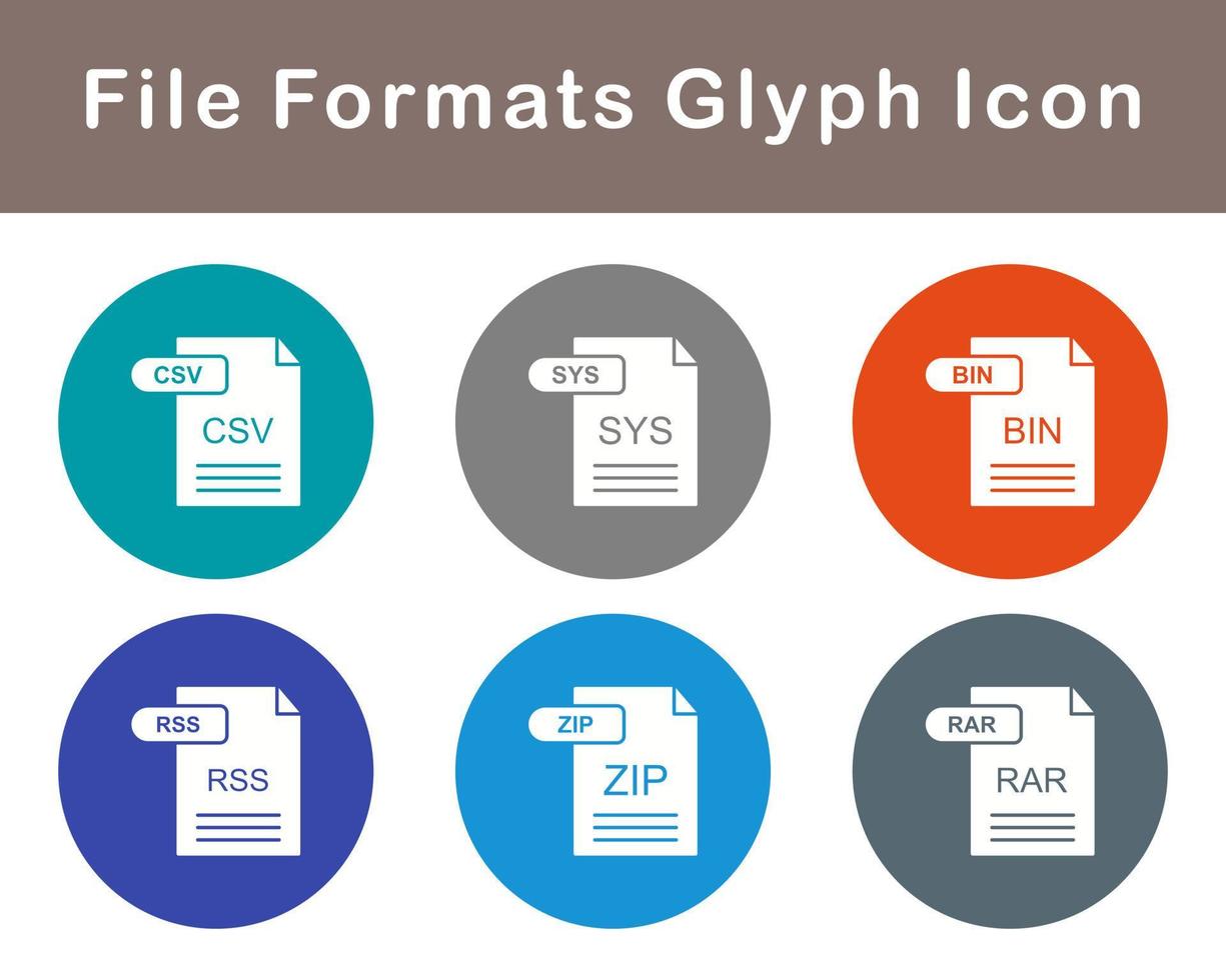 File Formats Vector Icon Set