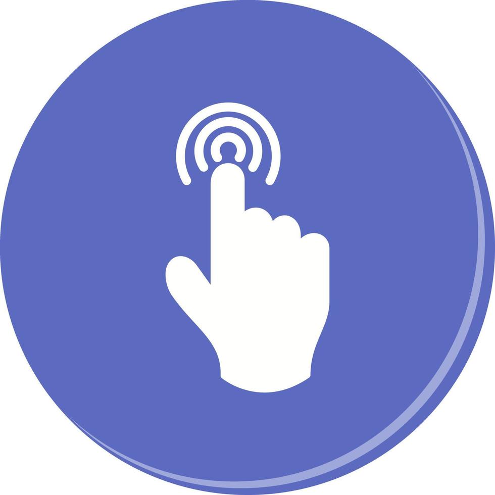 Danger of Hand Press Vector Icon