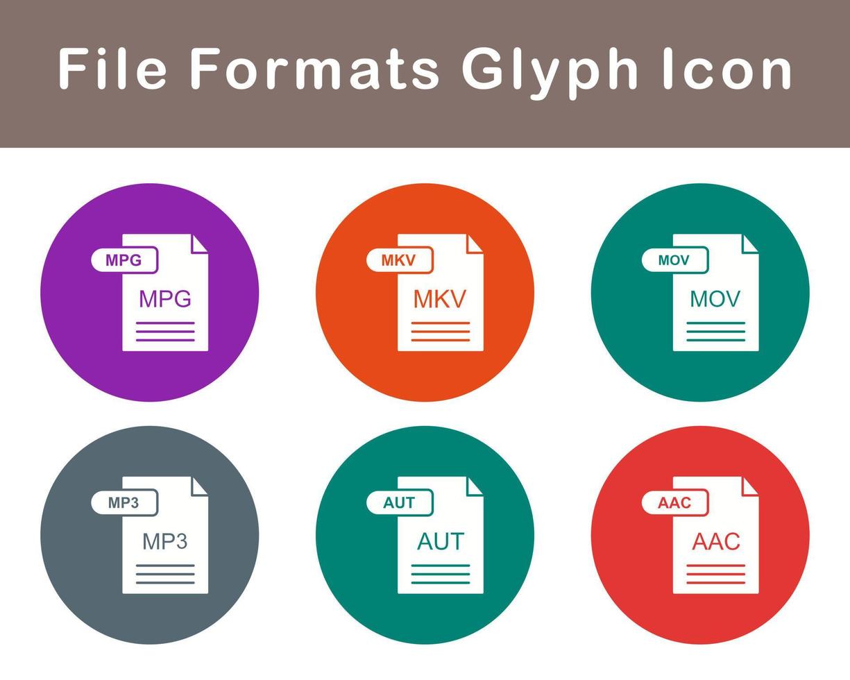 File Formats Vector Icon Set