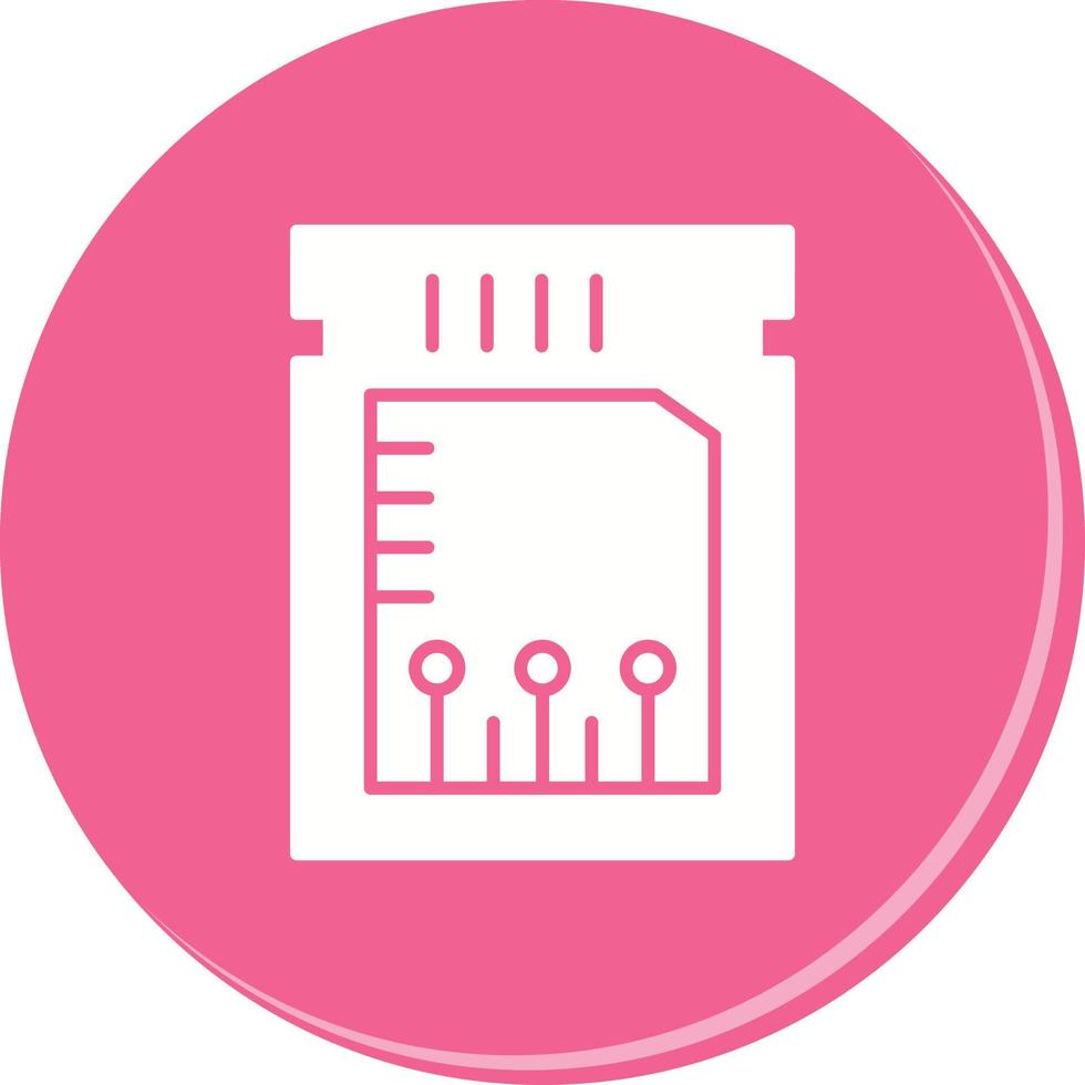 Unique Chip Vector Icon