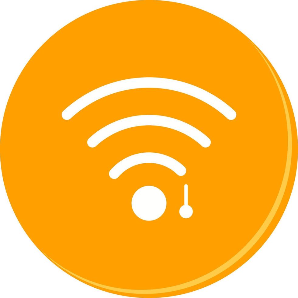 icono de vector de signo wifi único