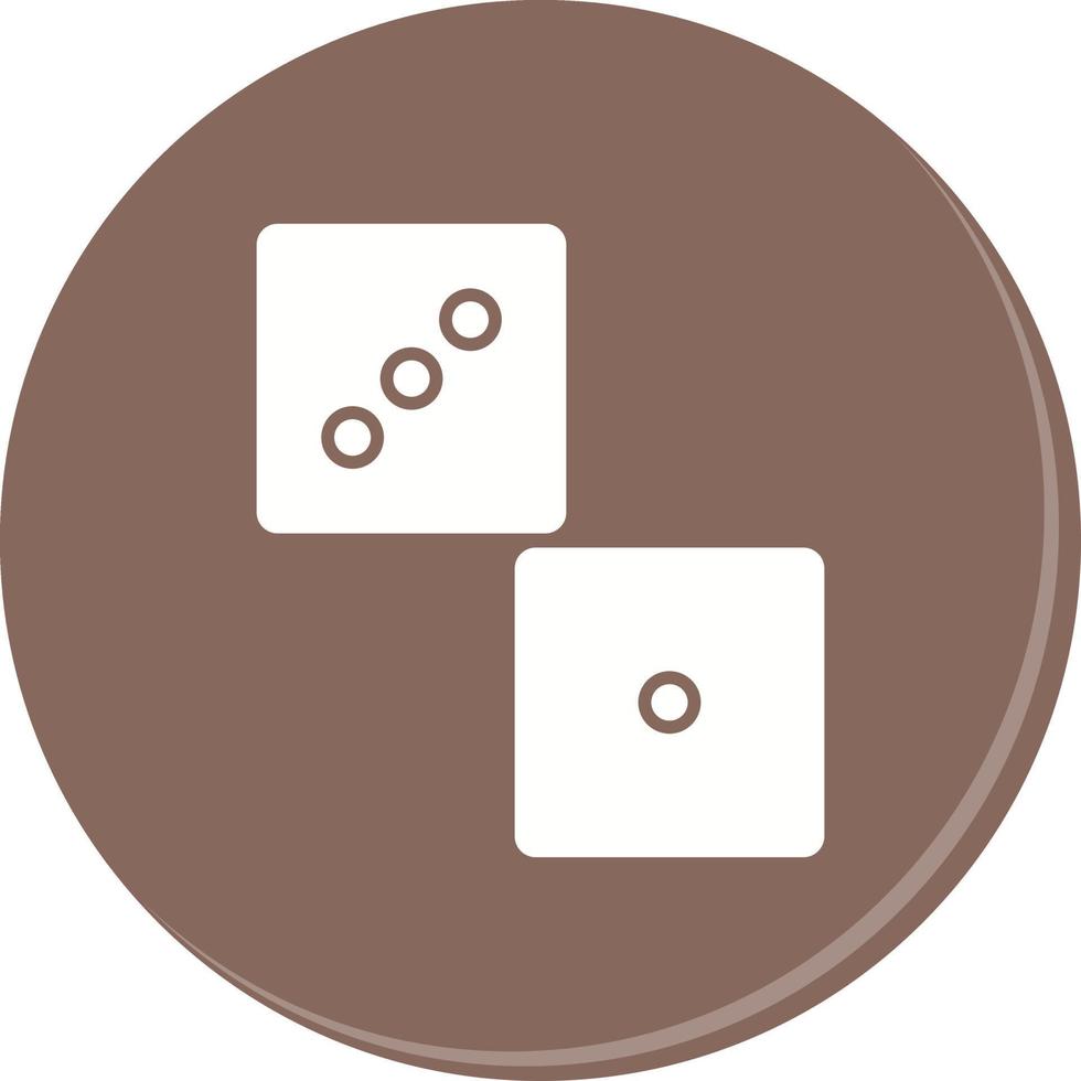 Unique Dice Vector Icon