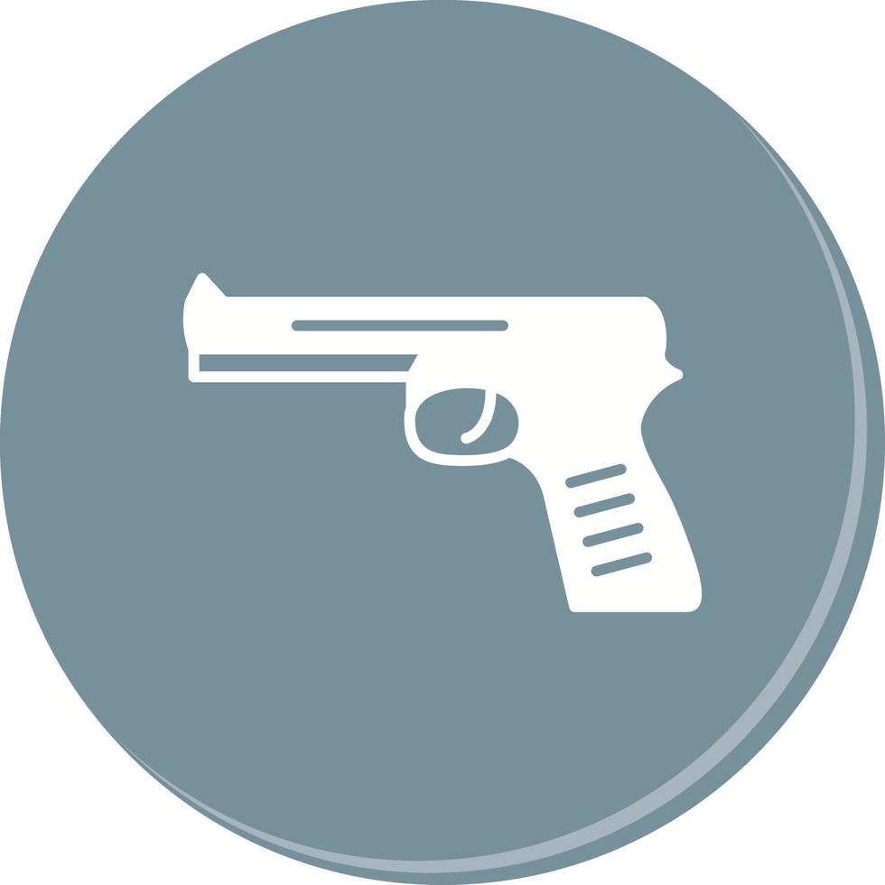 icono de vector de pistola única