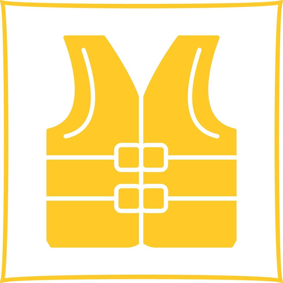 icono de vector de chaleco salvavidas