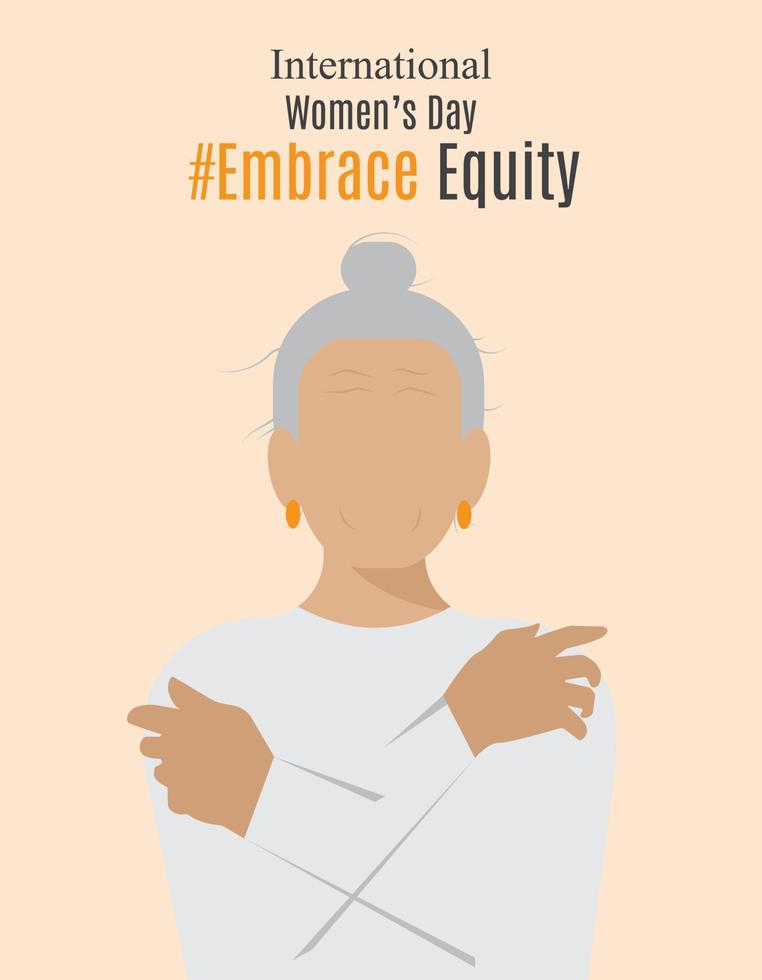 Embrace Equity 2, international women's day vector