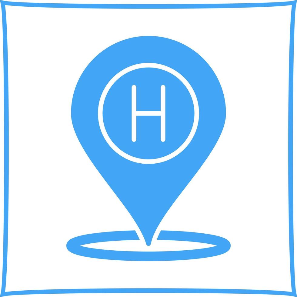 Hotel Location Vector Icon