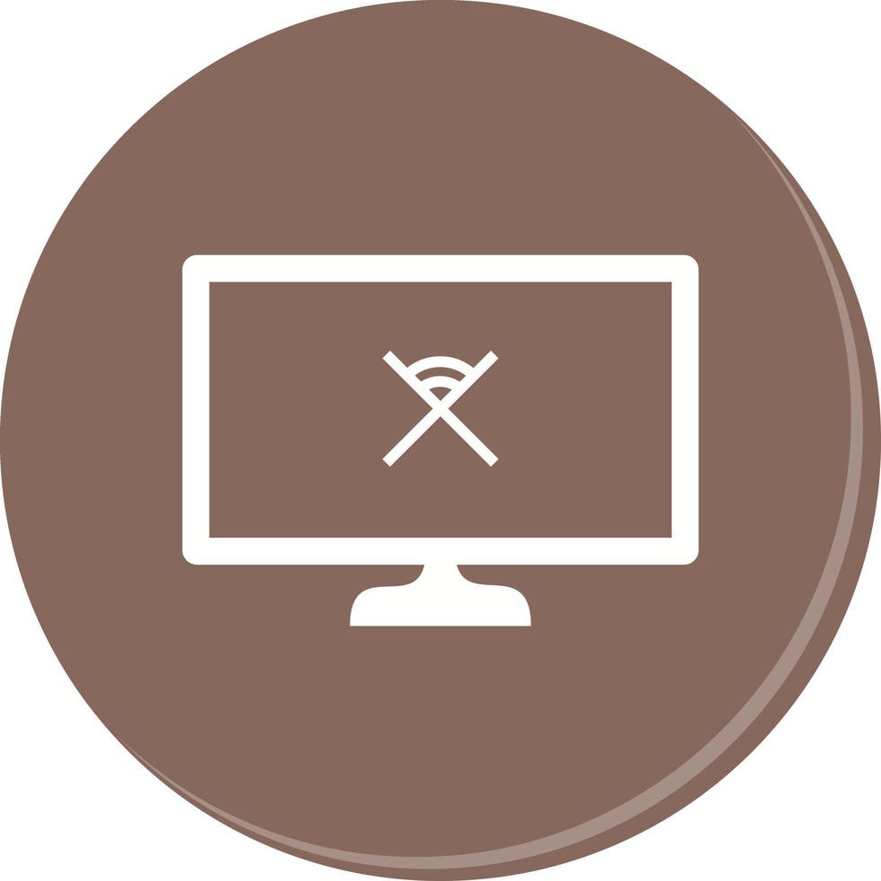 Unique Disconnected Network Vector Icon