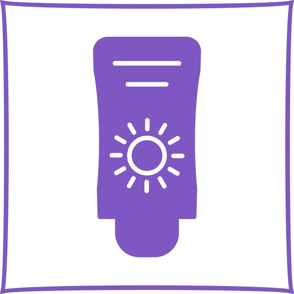 Sun Cream Vector Icon