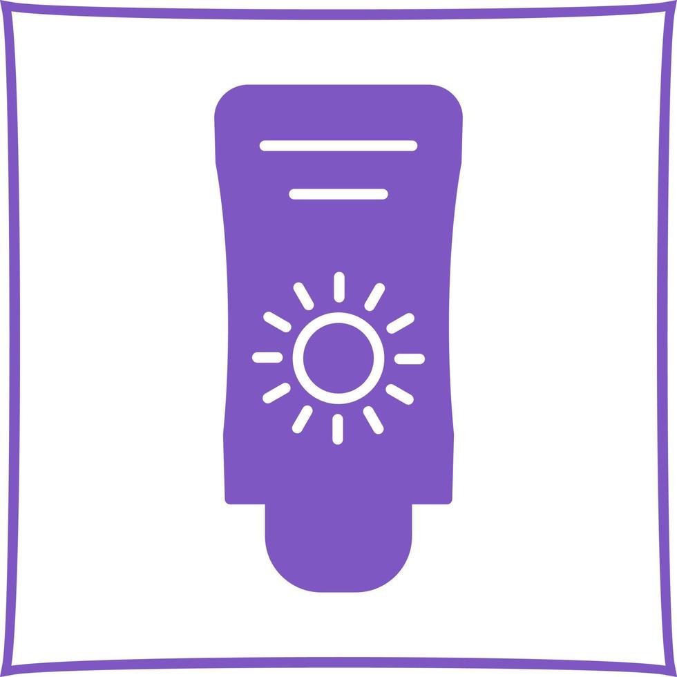 Sun Cream Vector Icon