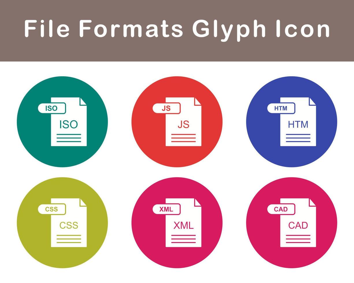 File Formats Vector Icon Set