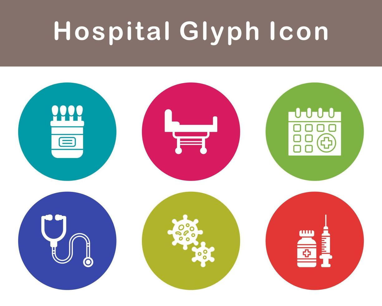 hospital vector icono conjunto