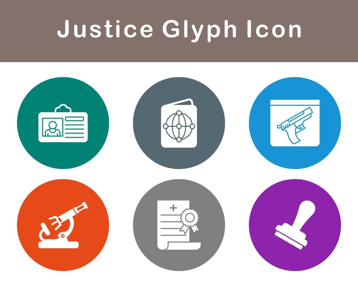 Justice Vector Icon Set