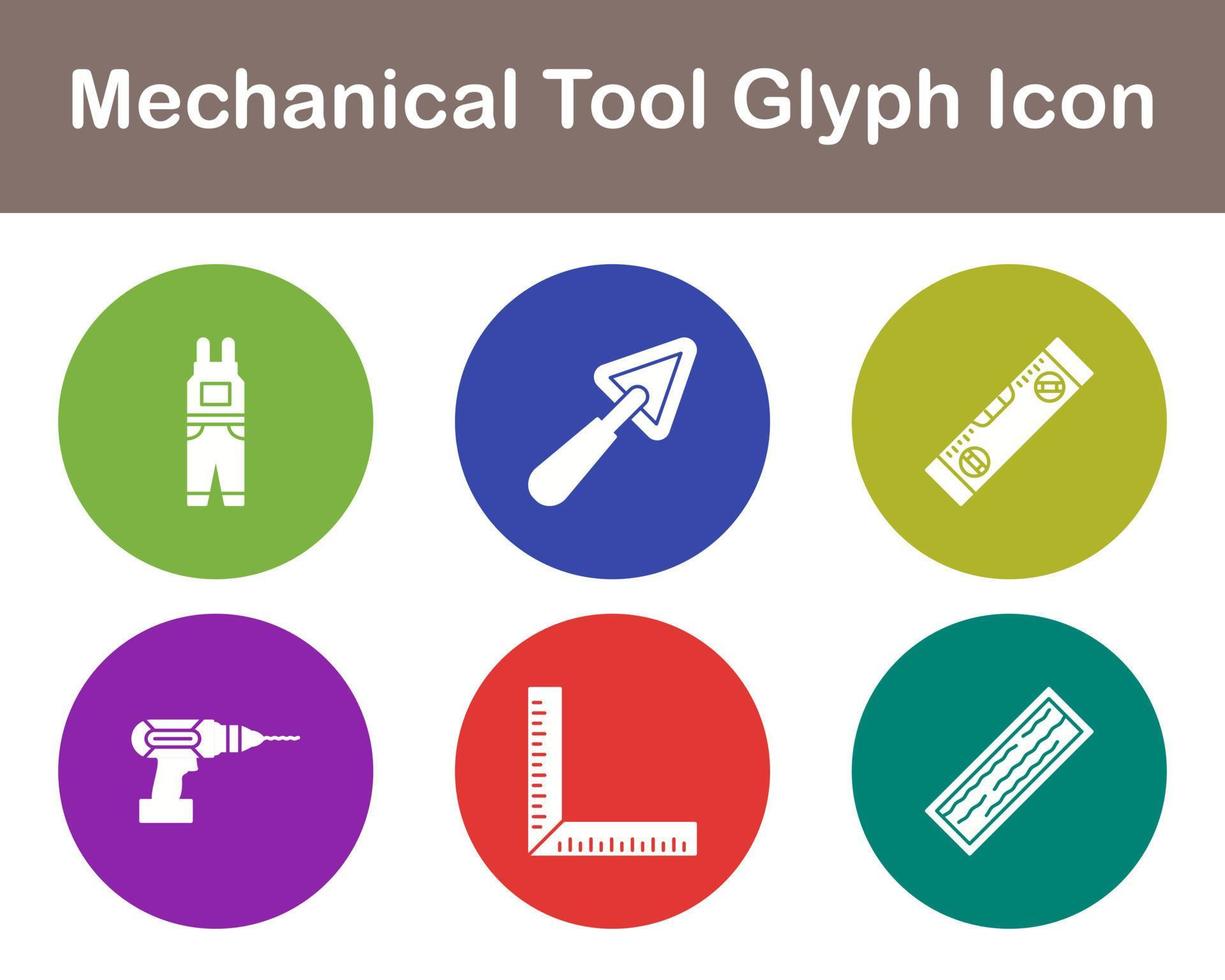 Mechanical Tool Vector Icon Set