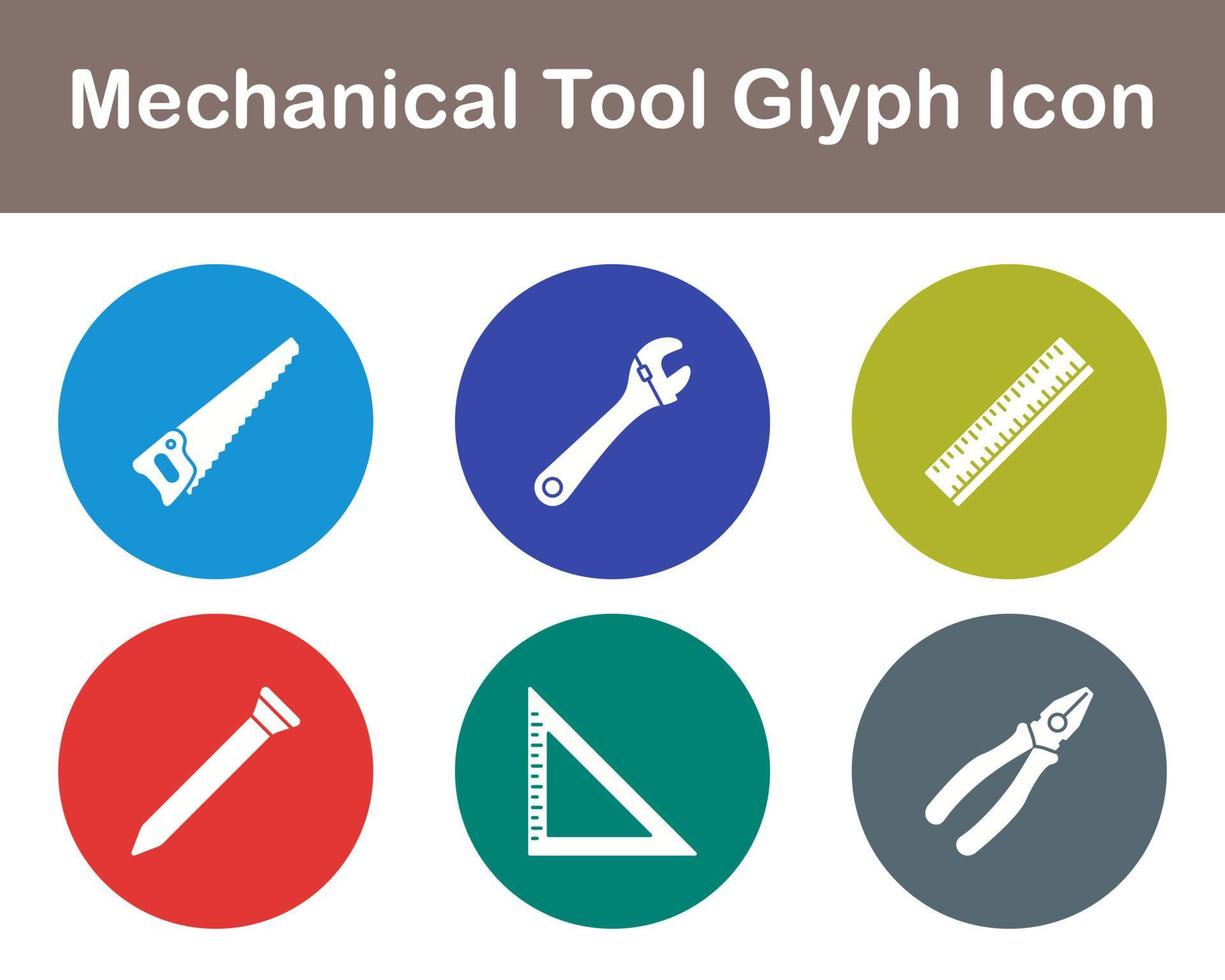 Mechanical Tool Vector Icon Set