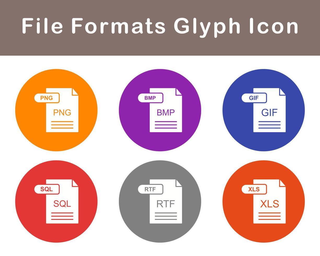 File Formats Vector Icon Set
