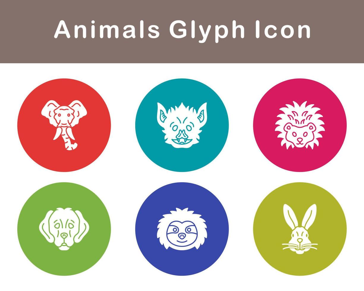 Animals Vector Icon Set