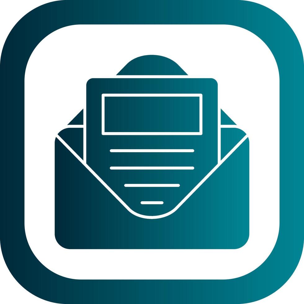 E Newsletter Vector Icon Design