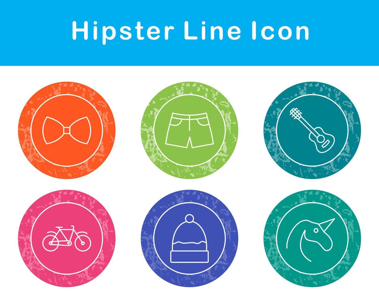 Hipster Vector Icon Set