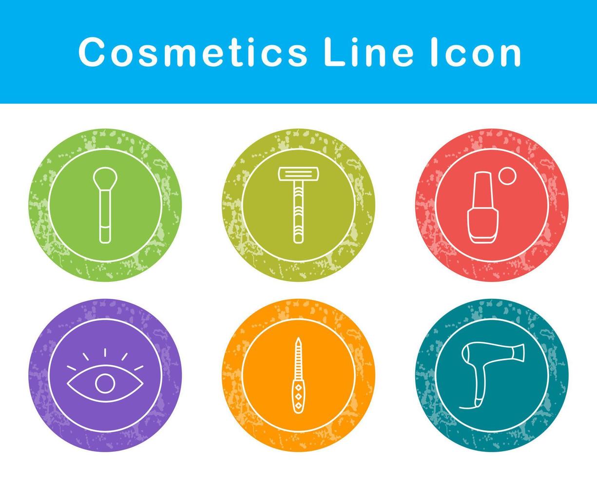 productos cosméticos vector icono conjunto