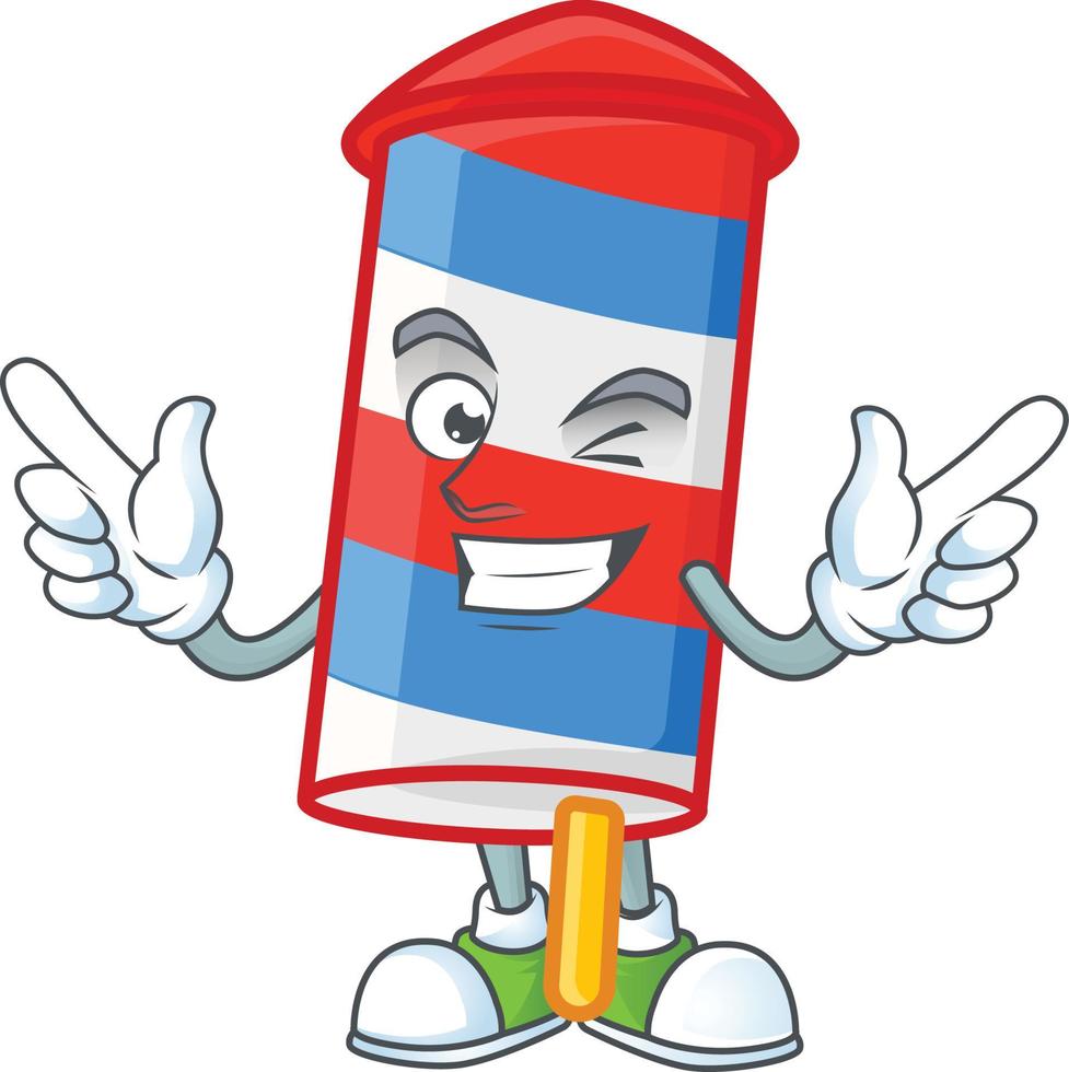 Rocket USA stripes icon design vector