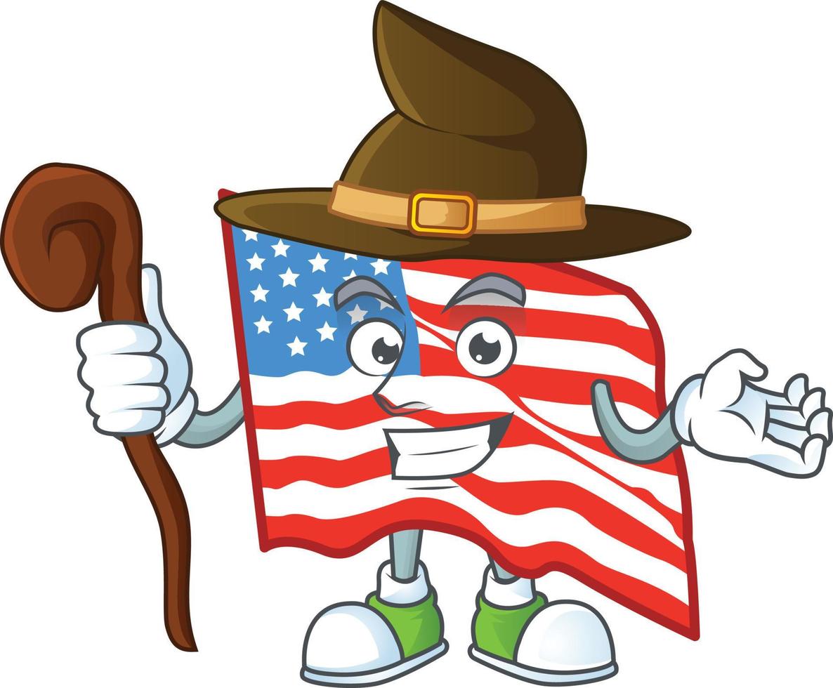 USA flag icon design vector