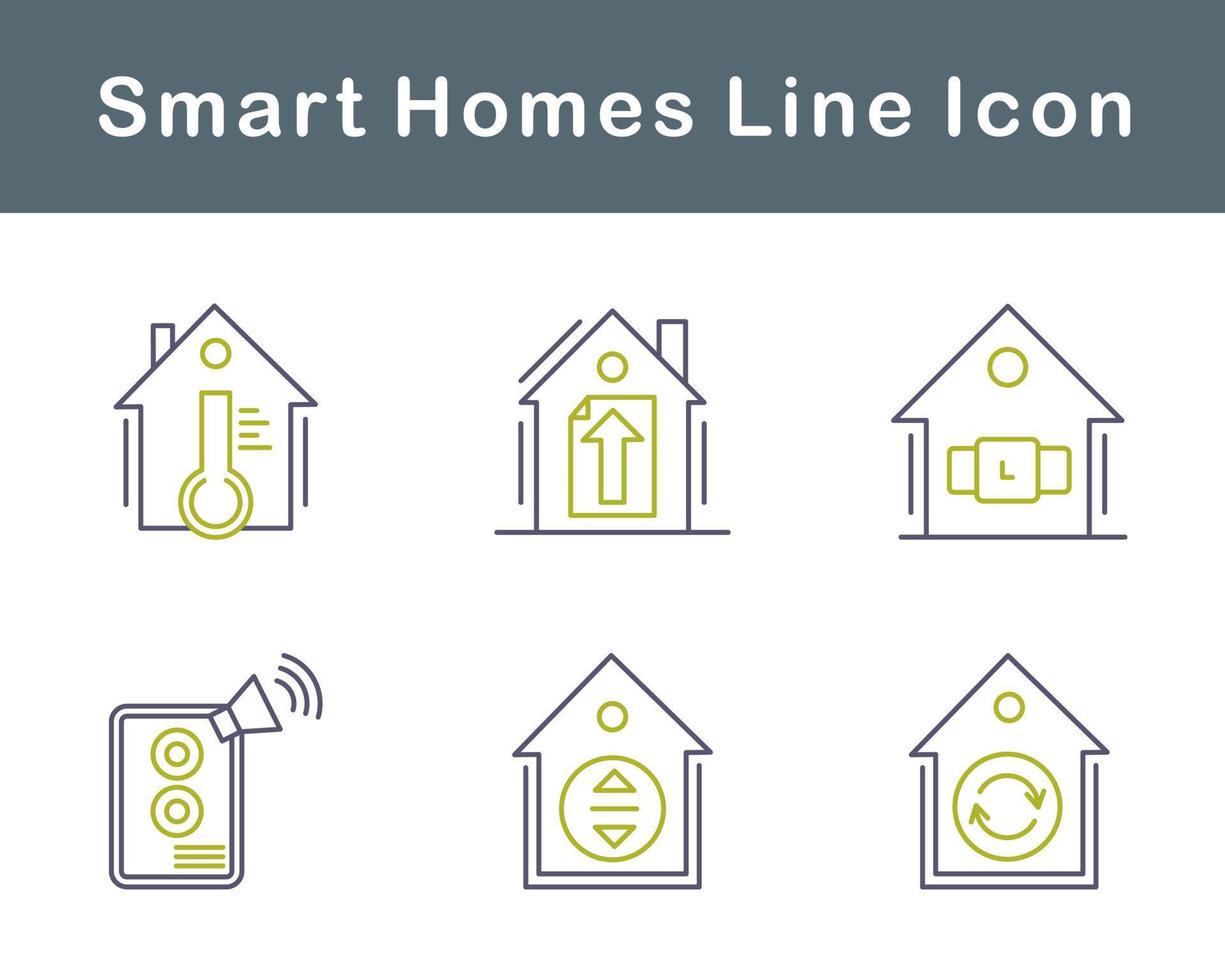 Smart Homes Vector Icon Set