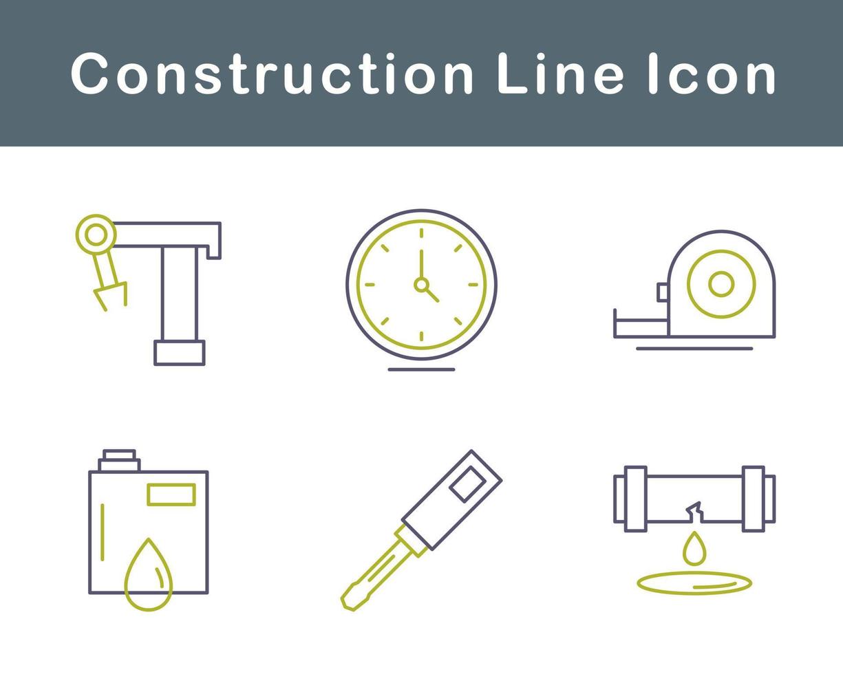 conjunto de iconos de vector de construcción