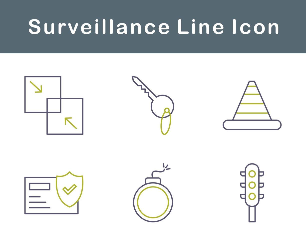 Surveillance Vector Icon Set