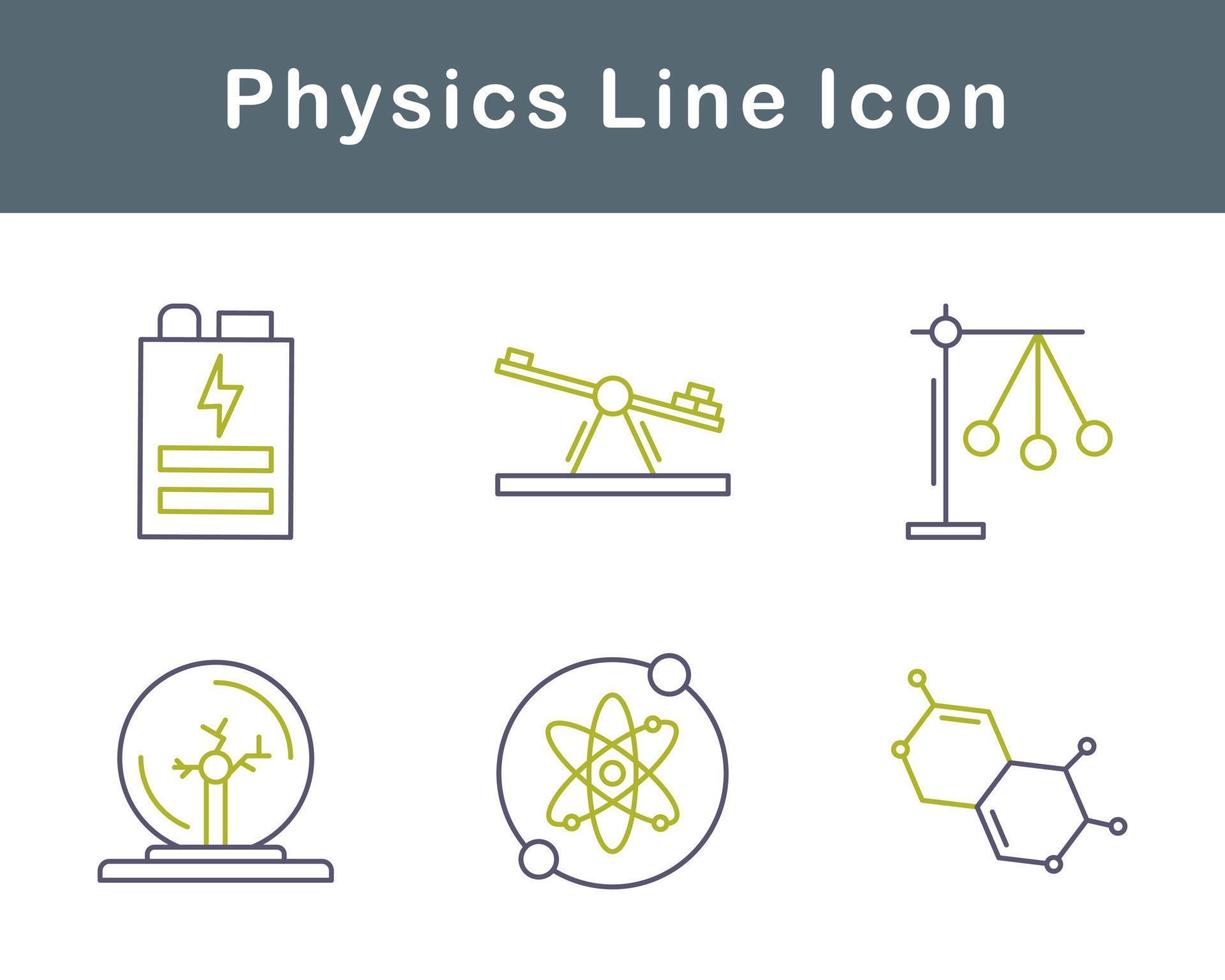 física vector icono conjunto