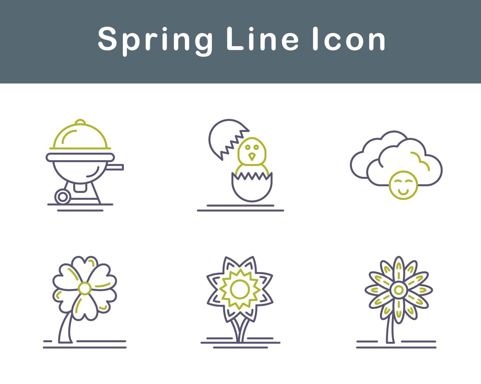 Spring Vector Icon Set 20708188 Vector Art at Vecteezy