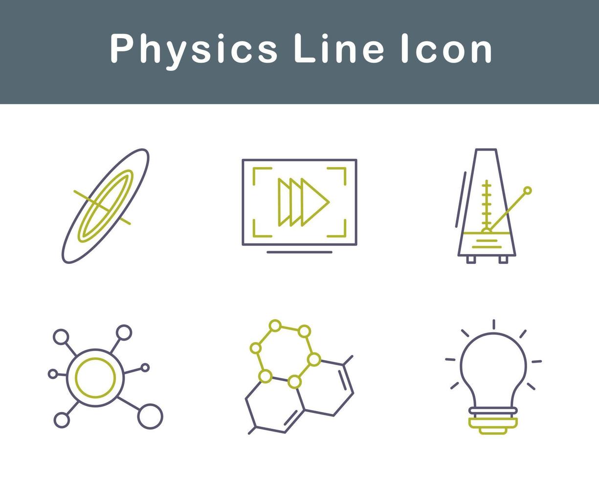 física vector icono conjunto