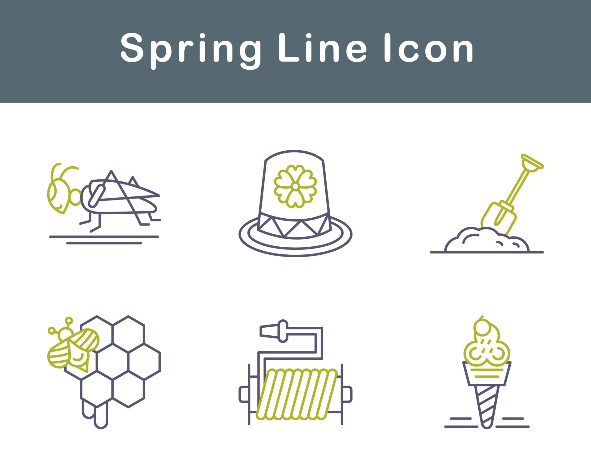 Spring Vector Icon Set 20708194 Vector Art at Vecteezy
