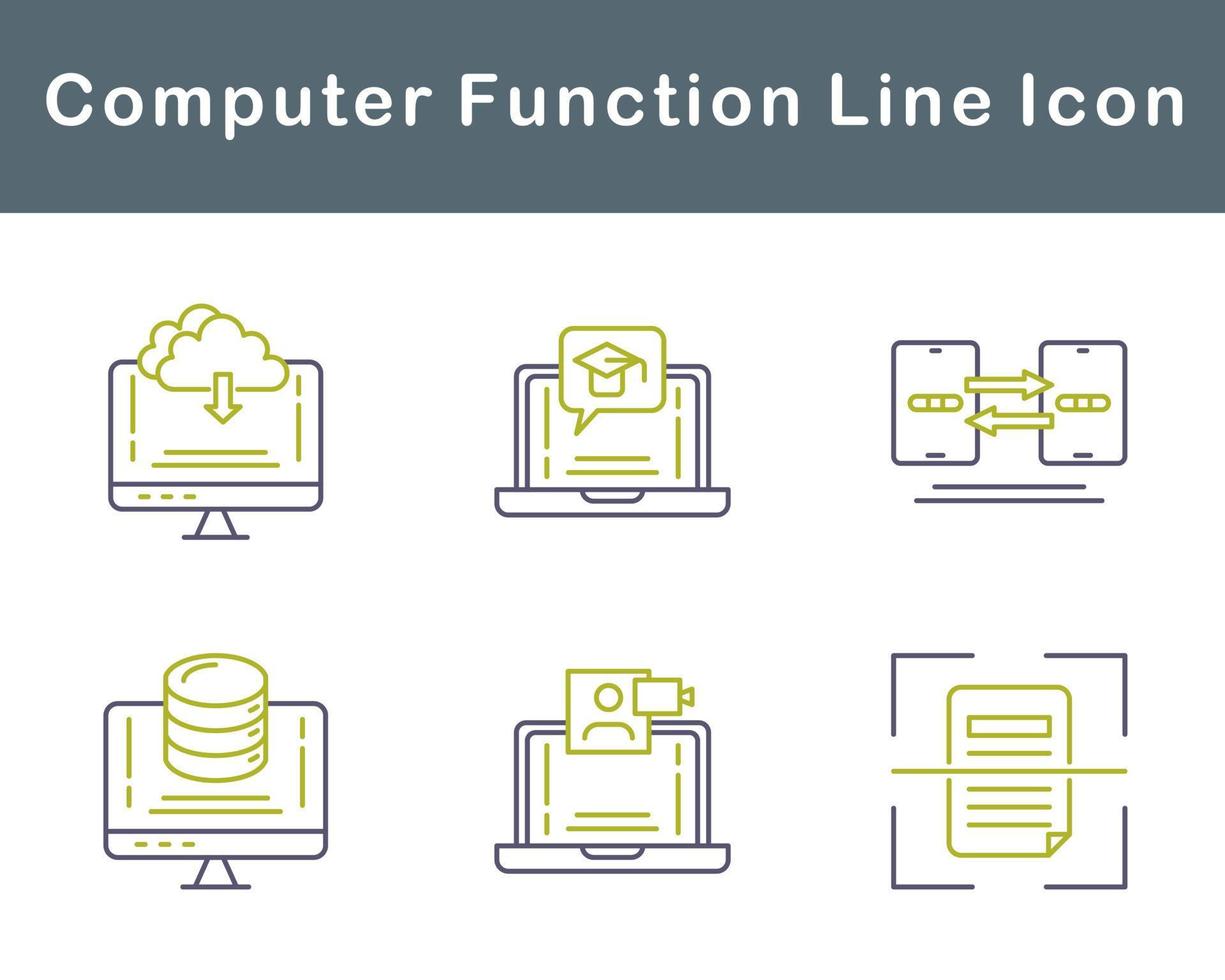 Computer Function Vector Icon Set 20708199 Vector Art at Vecteezy