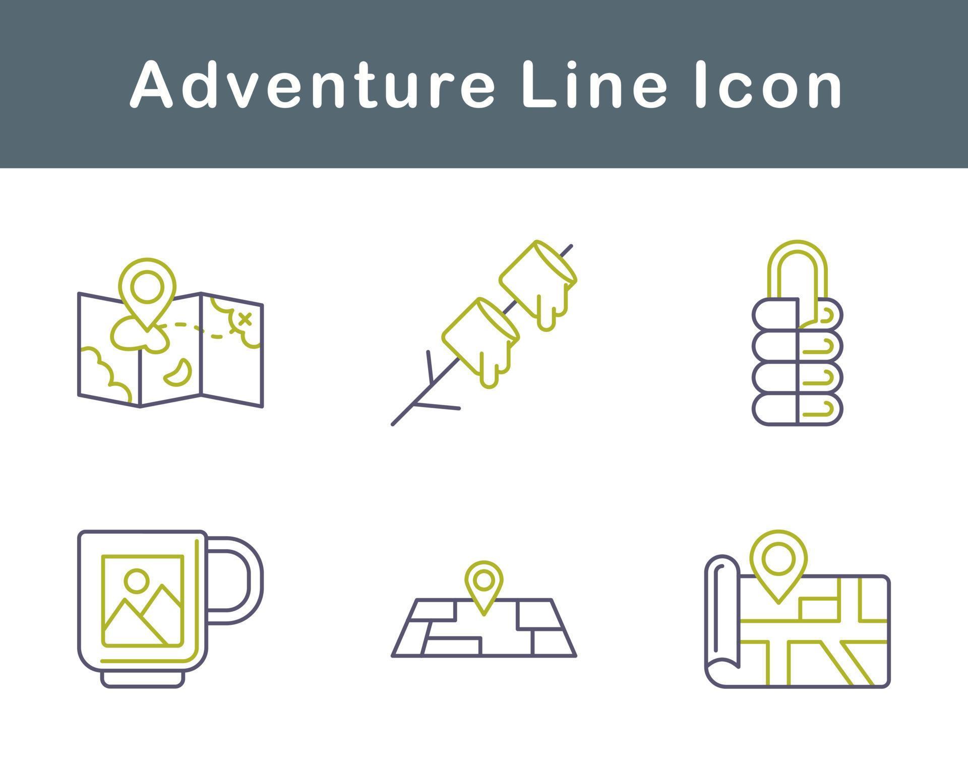 Adventure Vector Icon Set 20708209 Vector Art at Vecteezy