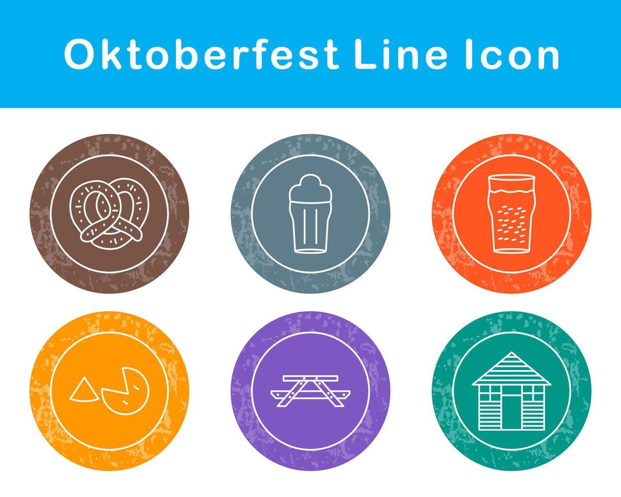 Oktoberfest vector icono conjunto