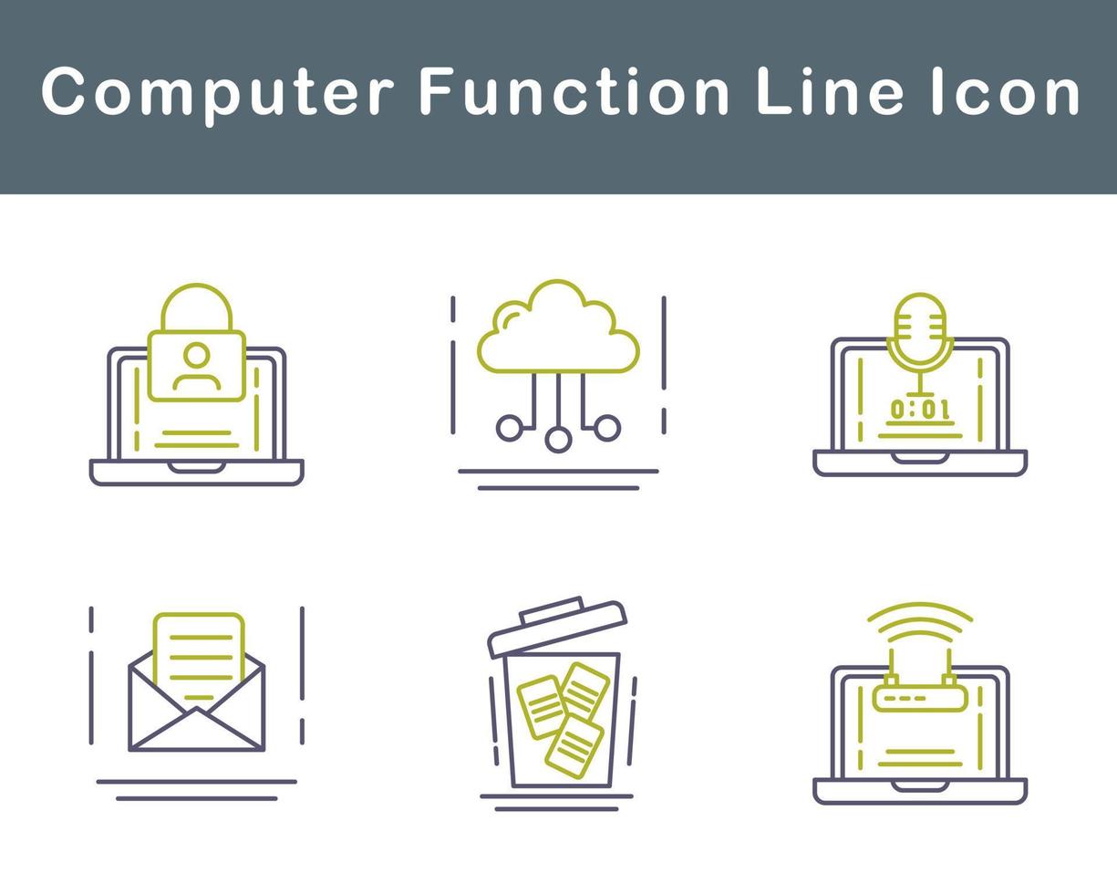 Computer Function Vector Icon Set 20708254 Vector Art at Vecteezy