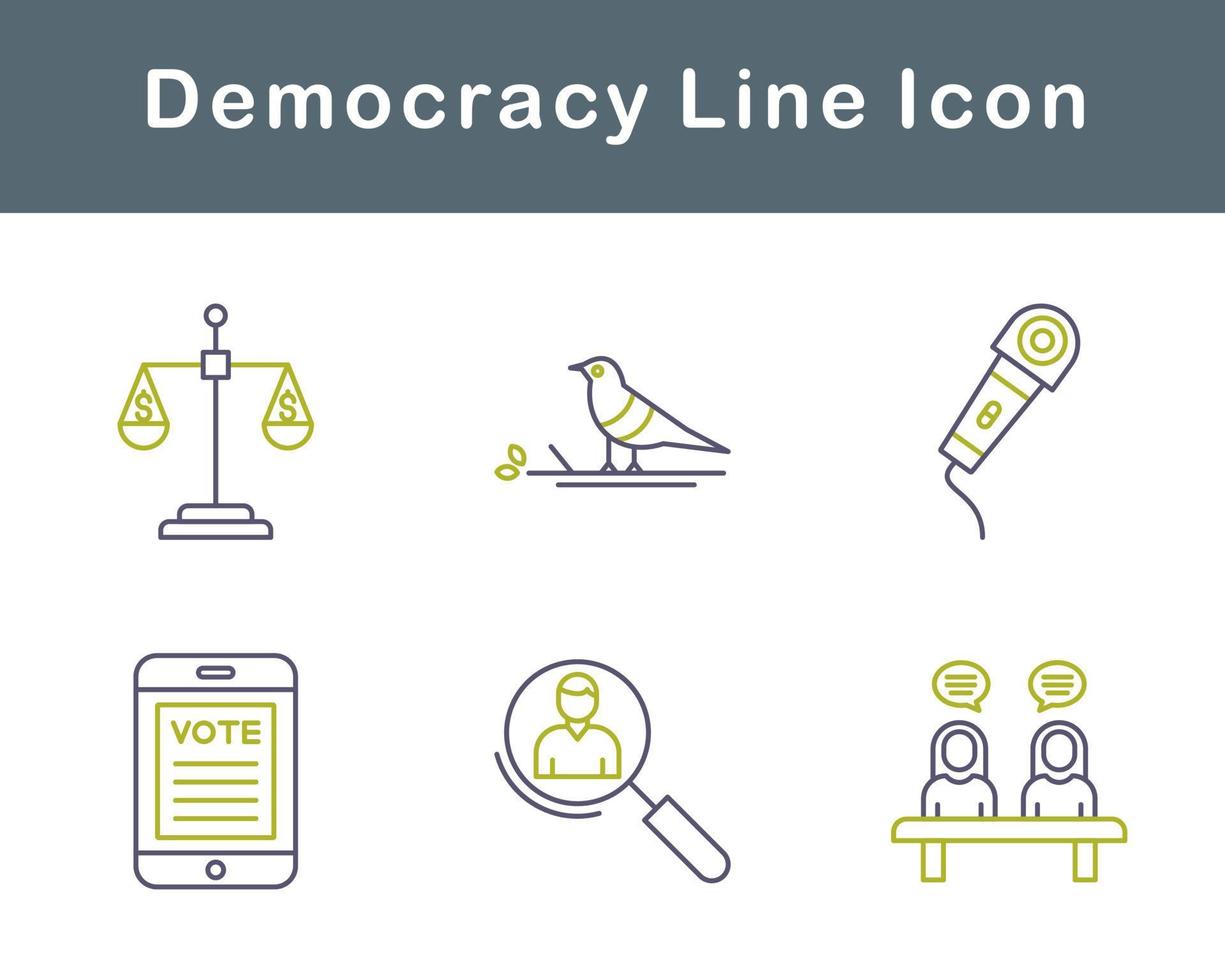 Democracy Vector Icon Set 20708259 Vector Art at Vecteezy