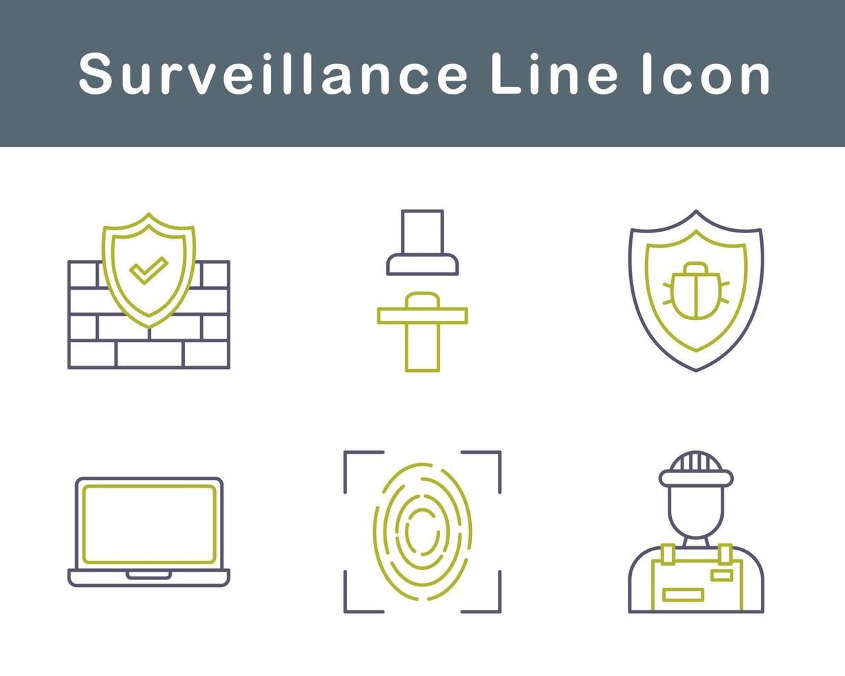 Surveillance Vector Icon Set