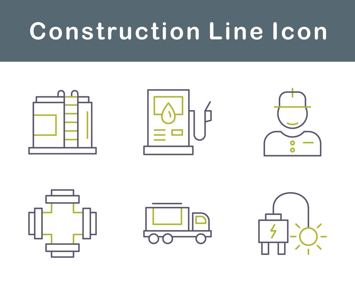 conjunto de iconos de vector de construcción