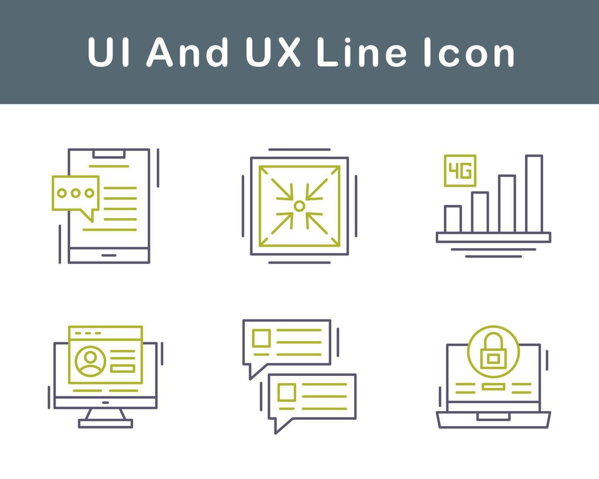UI And UX Vector Icon Set
