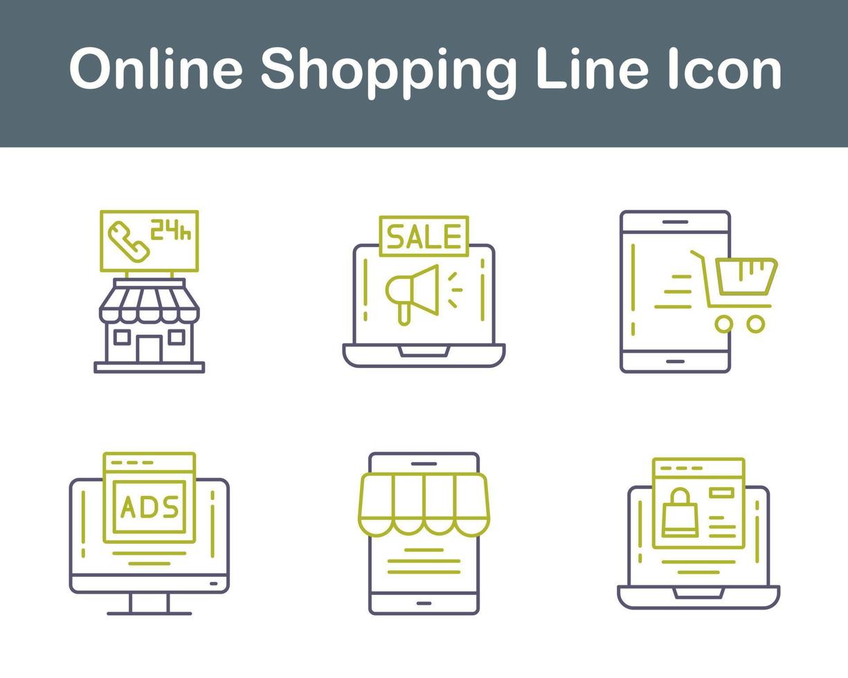 Online Shopping Vector Icon Set