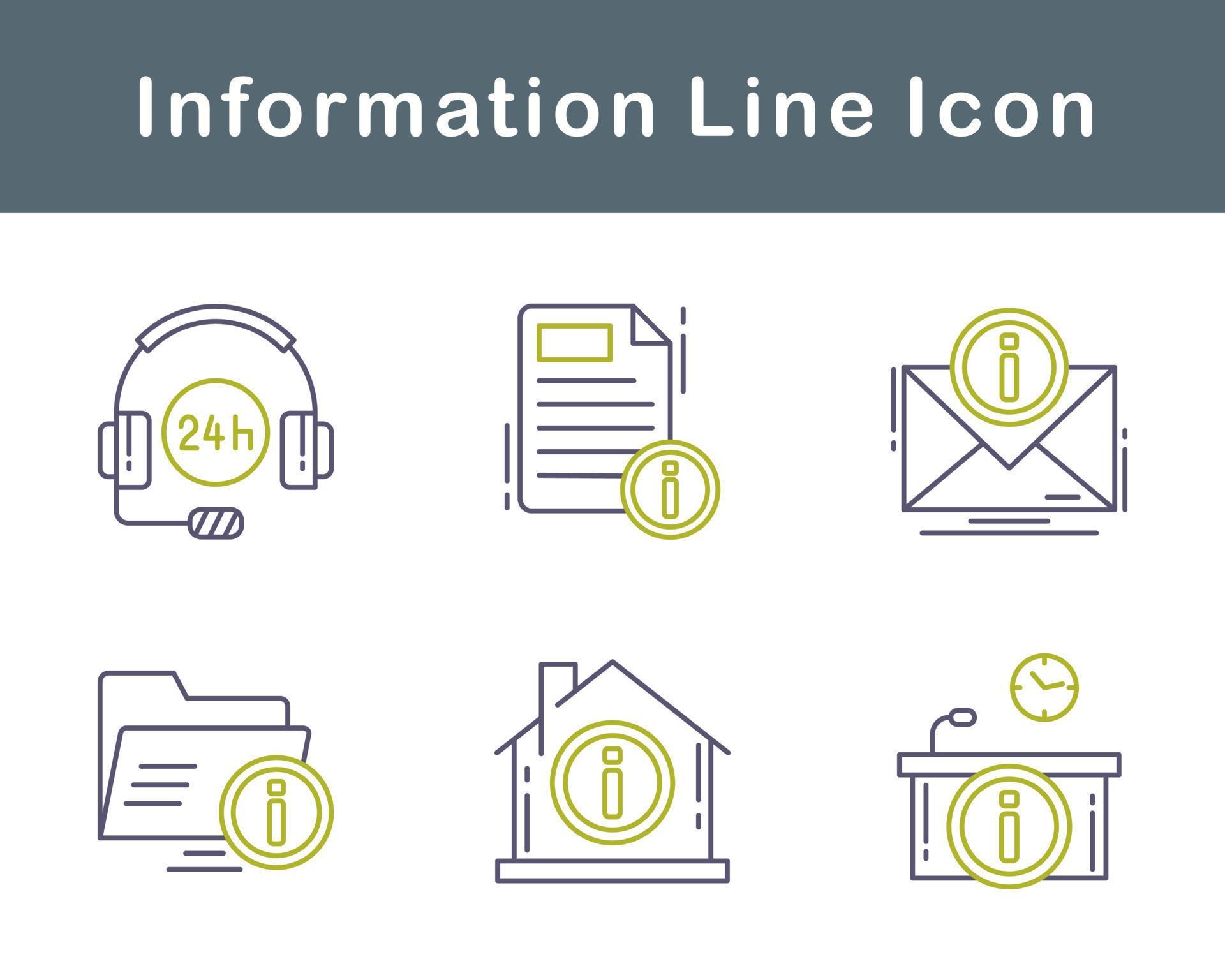 Information Vector Icon Set 20708366 Vector Art at Vecteezy
