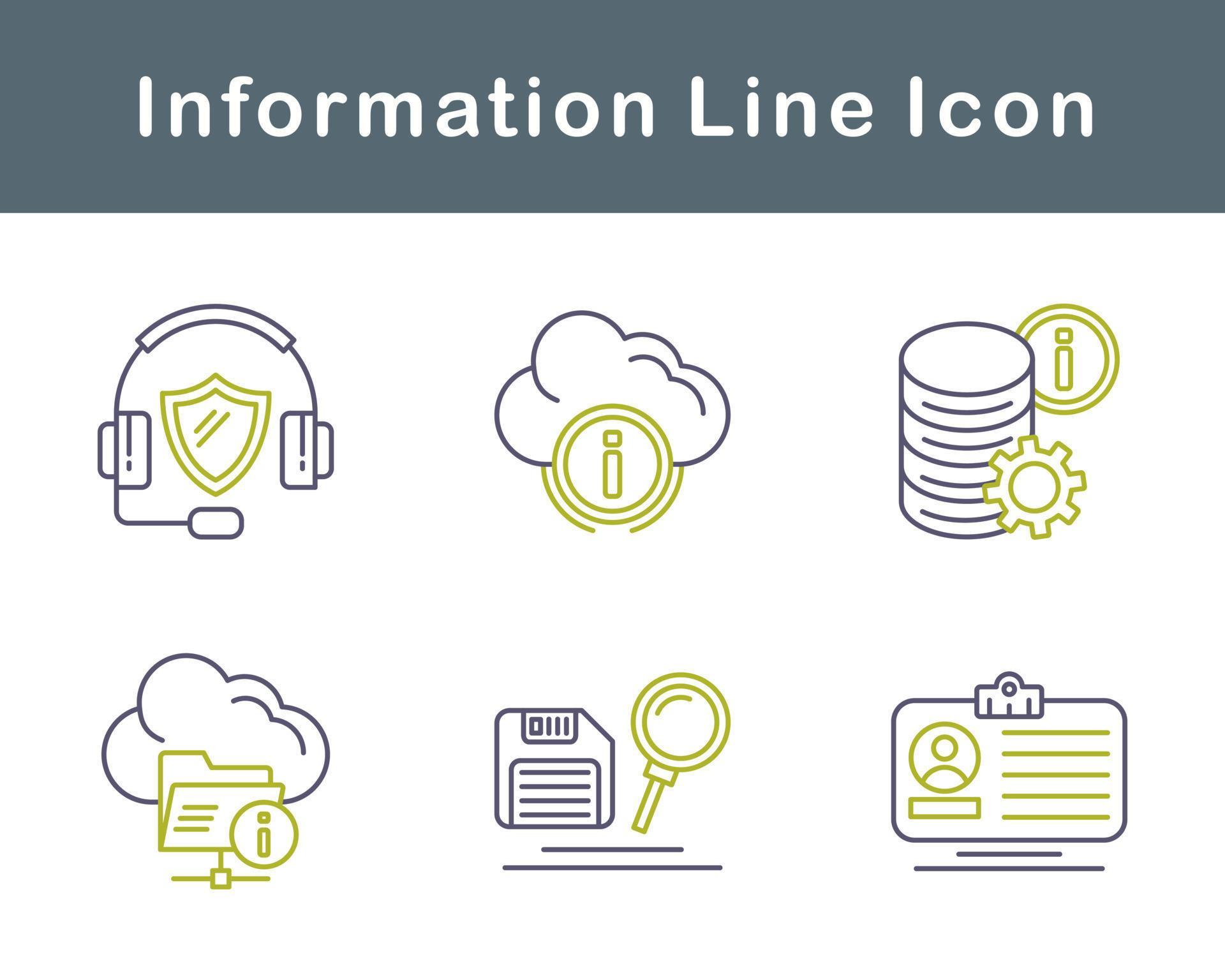 Information Vector Icon Set 20708369 Vector Art at Vecteezy