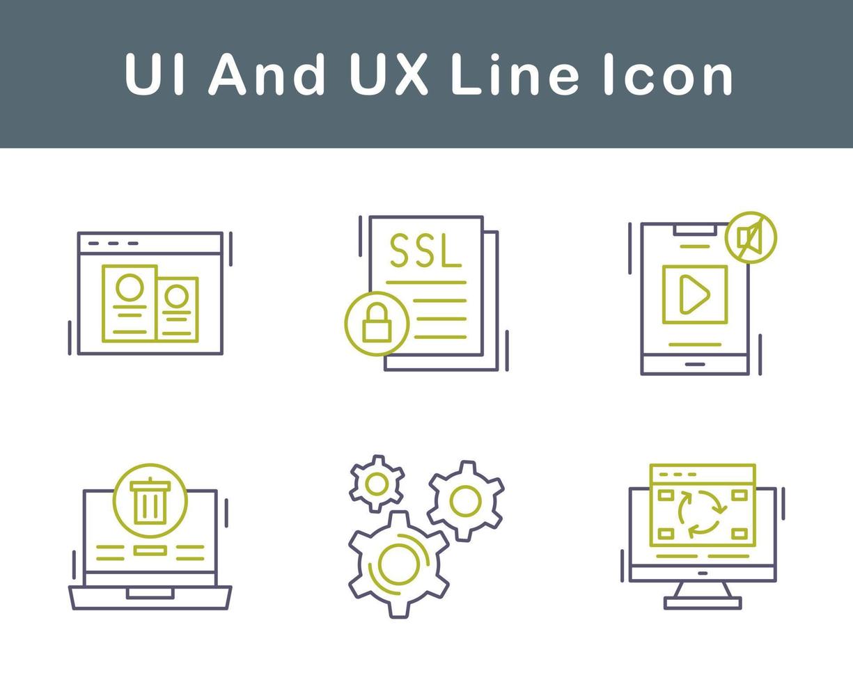 UI And UX Vector Icon Set